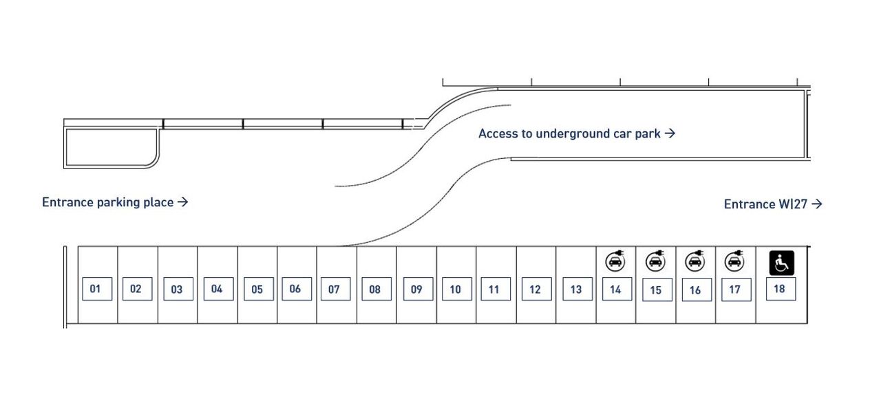 Overview of the outdoor parking spaces 01